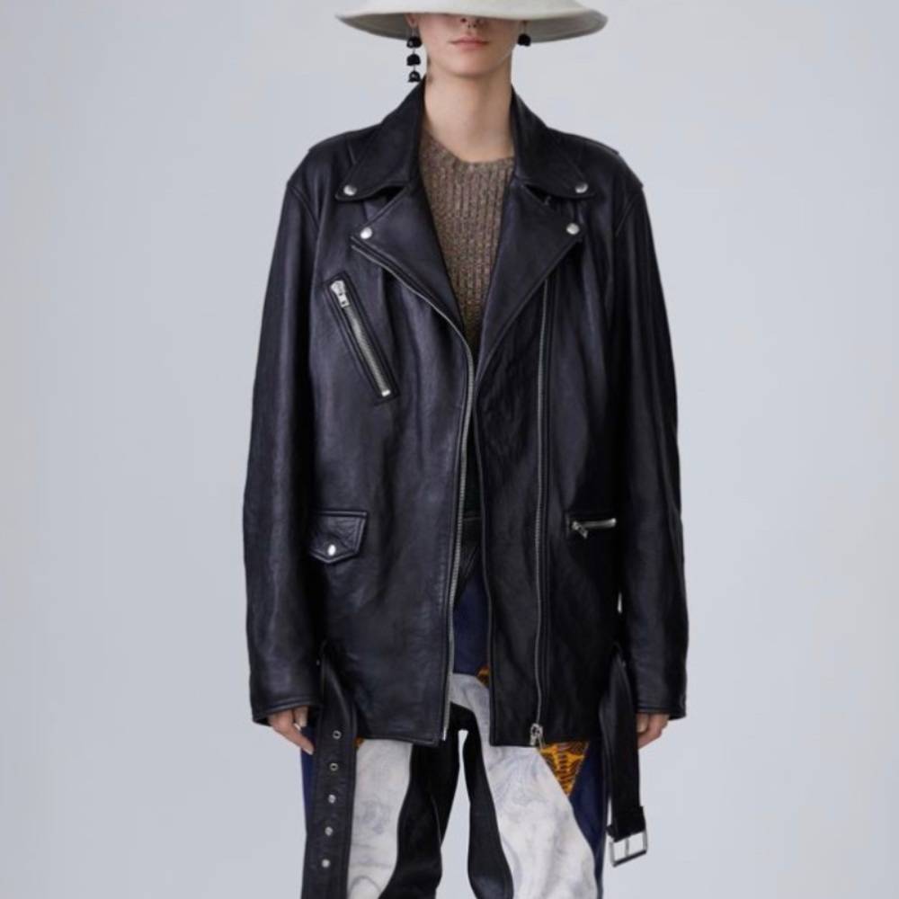 Acne Studios Mrytle Memory Leather Jacket